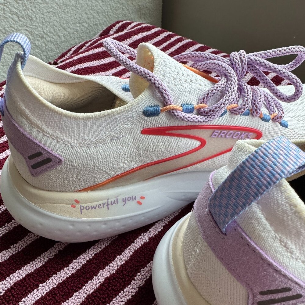 brooks Glycerin StealthFit 21 'parchment lavensula' women running sneakers size
